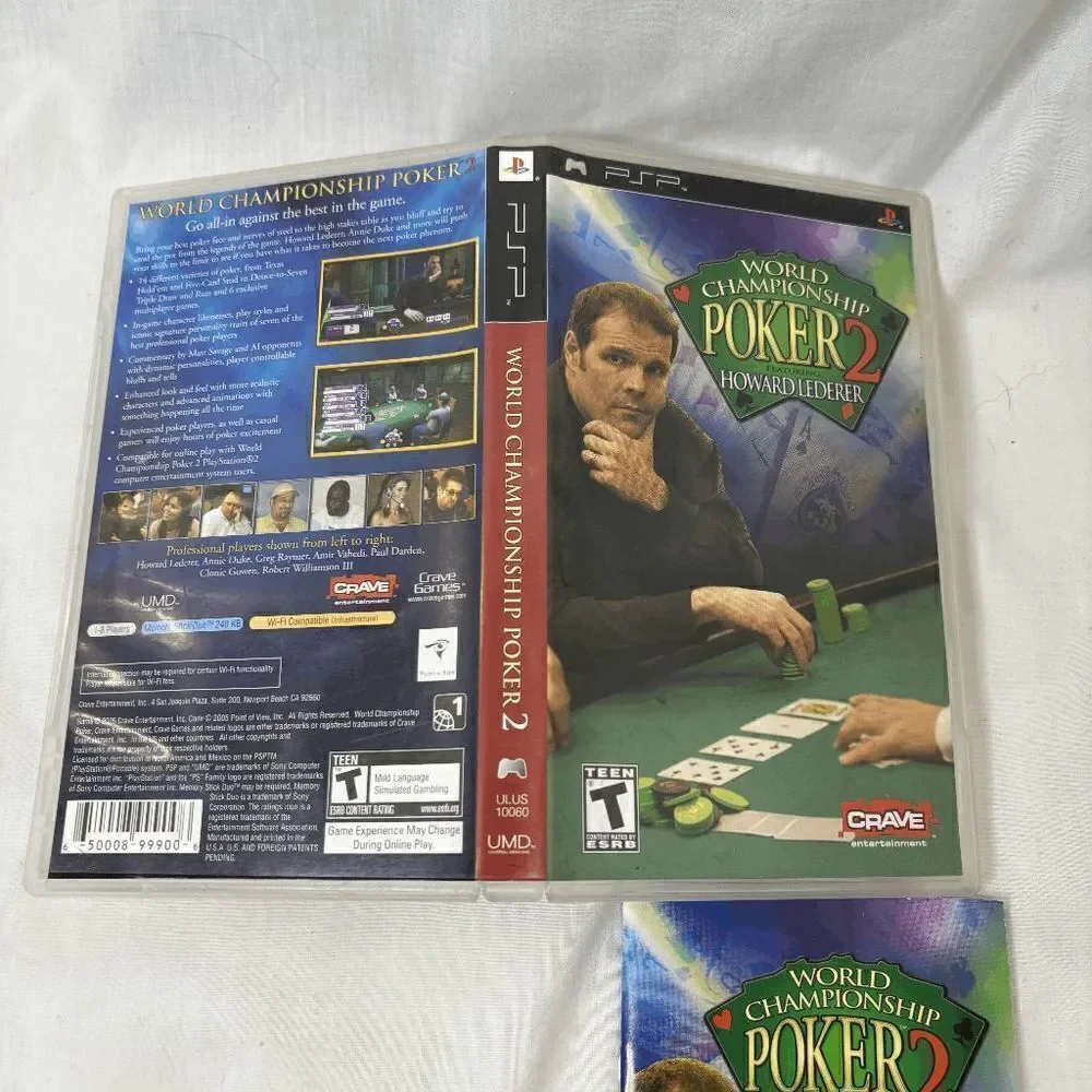World Championship Poker 2‎ (Sony PSP, 2005) Complete & Tested